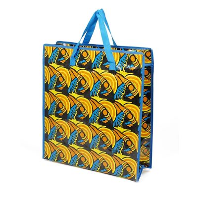 chất lượng  Zipper Top Cmyk Panton Color Grocery Shopping Bag Pp Woven Bag  Washable Foldable nhà máy sản xuất