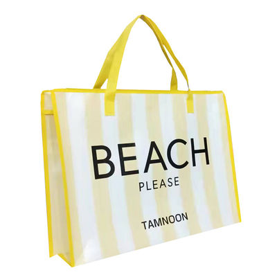 Hỗn hợp với môi trường PP HANDLED Tote Grocery Thẻ mua sắm 20kg Capacity Foldable Zipper Closure