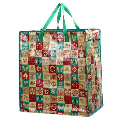 2cm túi ống dùng một lần Pp Woven Shopper 20kg