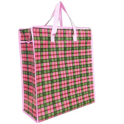 thời trang thiết kế mới pp mua sắm zip túi gói lớn mua sắm dệt vật liệu túi