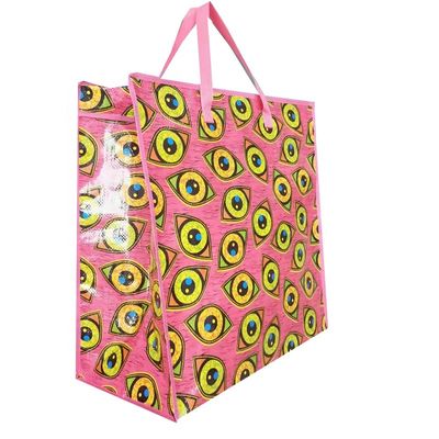 thời trang thiết kế mới pp mua sắm zip túi gói lớn mua sắm dệt vật liệu túi