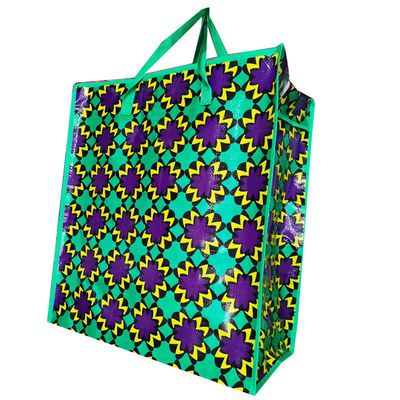 thiết kế in ấn kích thước tùy chỉnh pp dệt zip mua sắm túi polypropylene nhà cung cấp