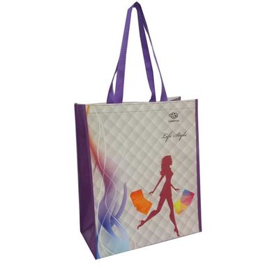 30 đến 50cm tái chế túi mua sắm dệt PP túi tạp hóa tái sử dụng tùy chỉnh