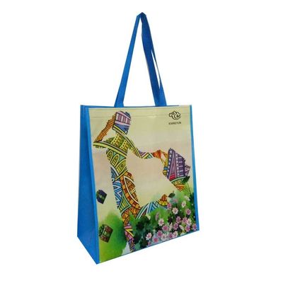 30 đến 50cm tái chế túi mua sắm dệt PP túi tạp hóa tái sử dụng tùy chỉnh
