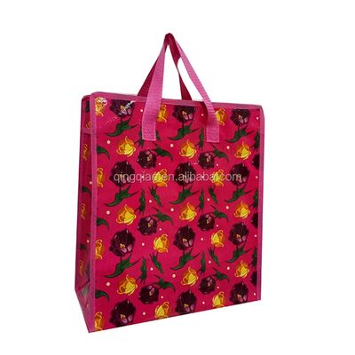 Túi mua sắm trung bình Polypropylene Laminated Woven Bags thiết kế tùy chỉnh