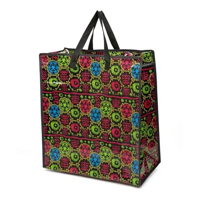 Thùng Tote chống nước có thể sử dụng nhiều lần với thiết kế tùy chỉnh Lamination bóng / Matt Độ bền mạnh