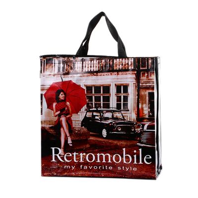 Eco Friendly Ink Printed PP Woven Shopping Bag Cho Bên in tùy chỉnh