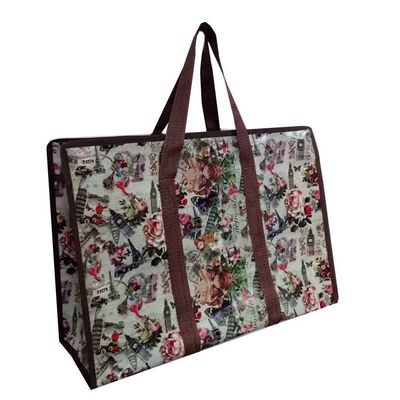 Logo hoặc thiết kế tùy chỉnh túi mua sắm tái chế cho mua sắm thân thiện với môi trường